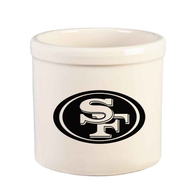 NFL Team Logo Stoneware Crock - San Francisco 49ers